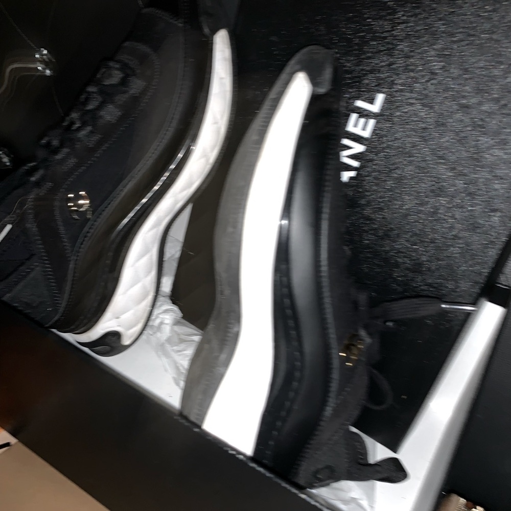 Black Chanel Sneakers